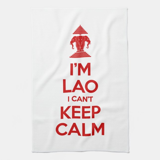 I'm Lao I Can't Keep Calm Towel (Vertical)