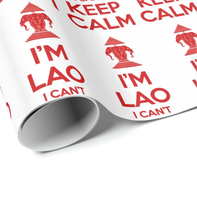 I'm Lao I Can't Keep Calm Wrapping Paper (Roll Corner)