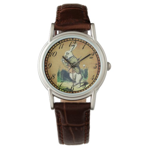 Im Late Alice in Wonderland White Rabbit Watch