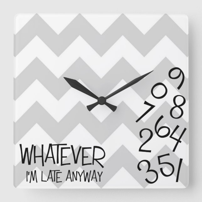 I'm Late Anyway Clock (Front)