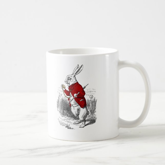 I'm Late, I'm Late Coffee Mug (Right)