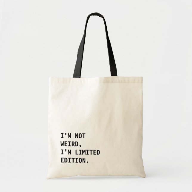 I'm Limited Edition Library Book Tote Bag (Front)