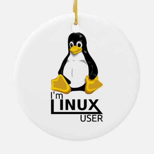 Im Linux User Ceramic Ornament
