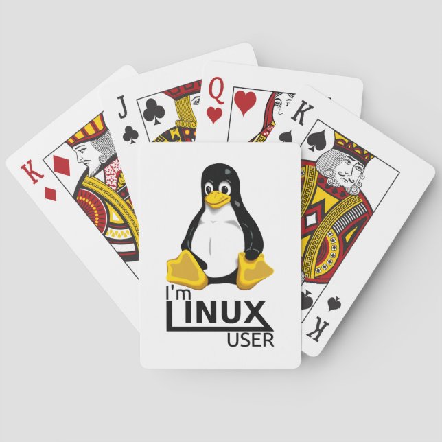 I'm Linux User Poker Cards (Back)