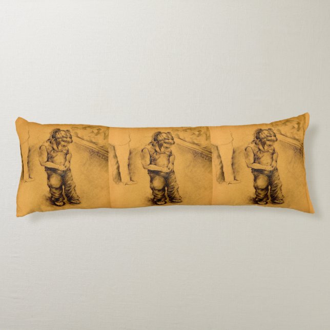 I'm Lost in Le Tianguie, Mexico Body Pillow (Back)