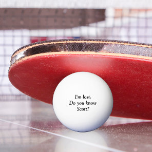 I'm Lost Personalized Name Custom Golf Ball