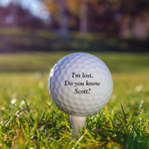 I'm Lost Personalized Name Custom Golf Ball
