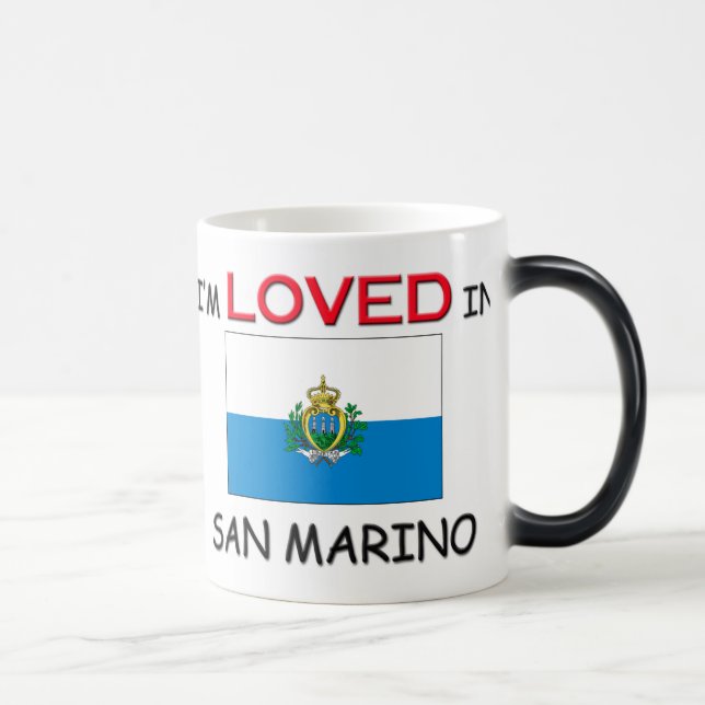 I'm Loved In SAN MARINO Color Morph Mug (Right)