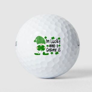 I'm Lucky And I Gnome It Funny St Patrick's Day Golf Balls