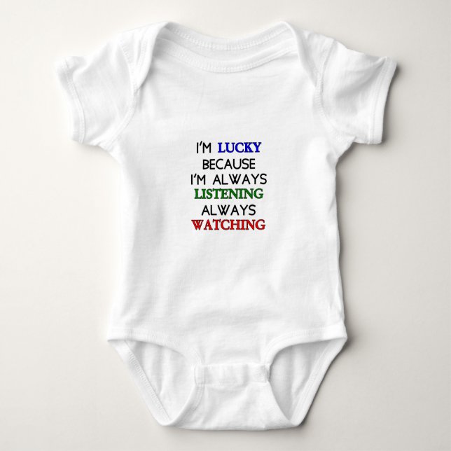 I'm Lucky Baby Bodysuit (Front)