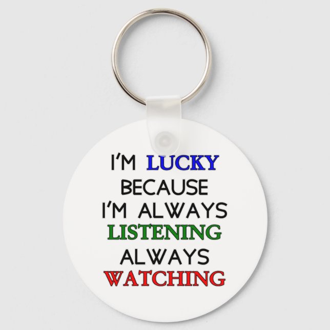 I'm Lucky Keychain (Front)