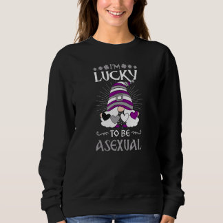 I'm Lucky To Be Asexual Pride St Patrick's Day Gno Sweatshirt