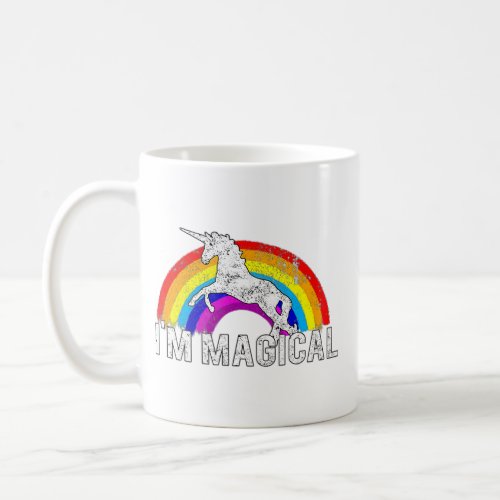 Im Magical Unicorn In Rainbow  Funny and Pretty   Coffee Mug