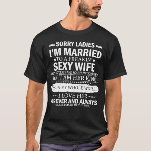 Im Married To A Freakin Awesome Wife T_Shirt
