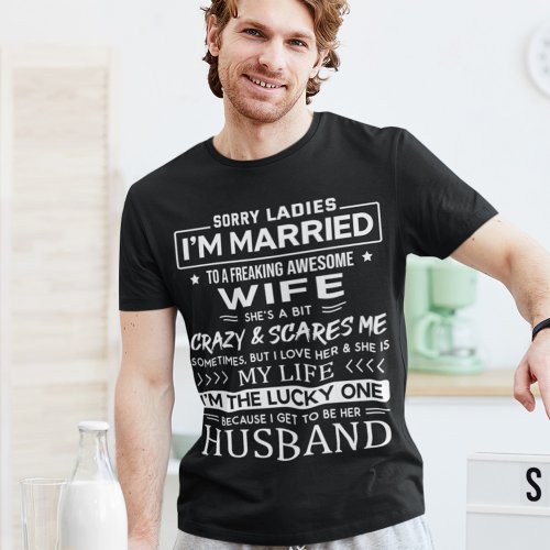 Im Married To A Freaking Awesome Wife T_Shirt