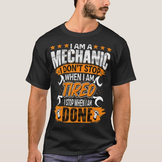 I'm Mechanic  Garage Worker Automotive Auto Mechan T-Shirt (Front)