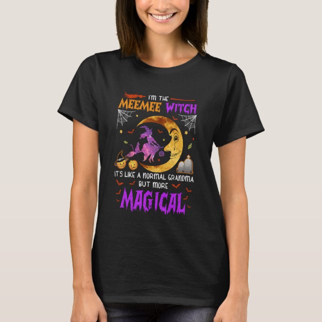 I'm Meemee Witch Cute Grandma Magical Halloween T-Shirt (Front)