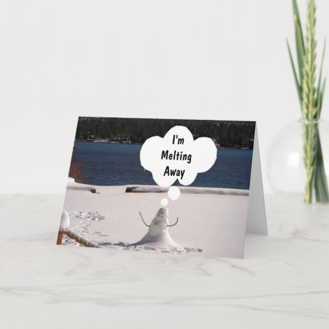 "I'M MELTING AWAY WITHOUT YOU" CARD (Front)