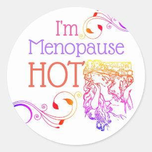 I'm menopause hot sticker art nouveau cougar