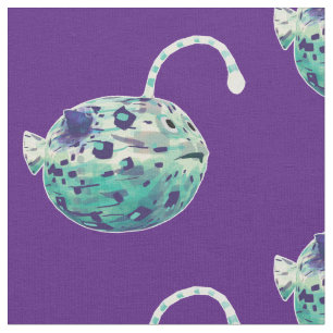 "I'm Mesmerizing..." The puffer-lamp-fish realized Fabric