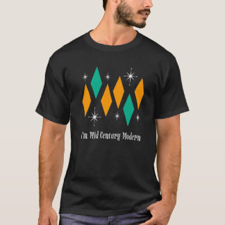 I'm Mid Century Modern Retro Stars Diamonds Space T-Shirt