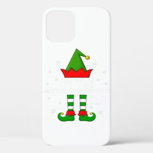 Im Miniature Schnauzer Lover  Elf Christmas iPhone 12 Case