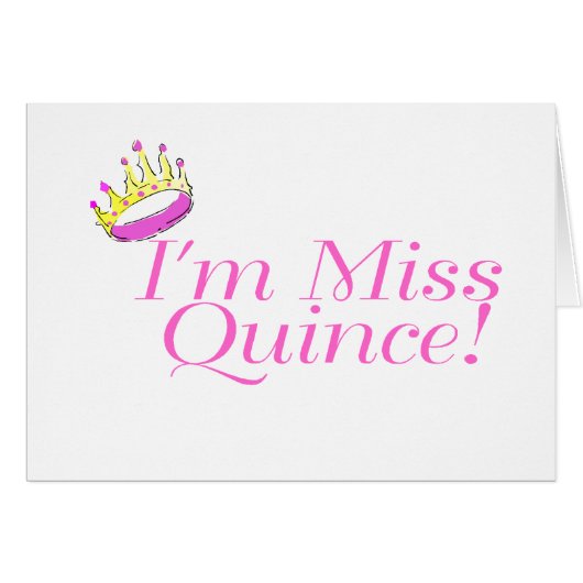 I'm Miss Quince Cards (Front Horizontal)