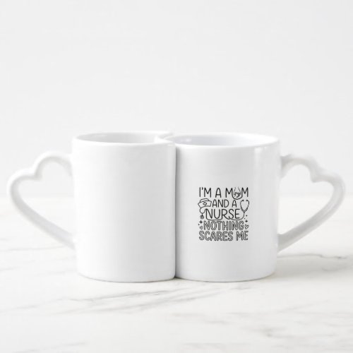 Im Mom And Nurse Minimalist Nurse Mom Gift Coffee Mug Set