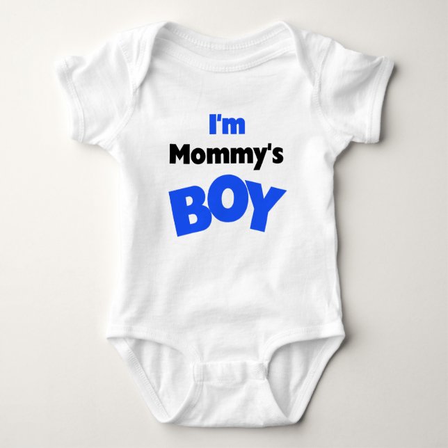 I'm Mommy's Boy Baby Bodysuit (Front)