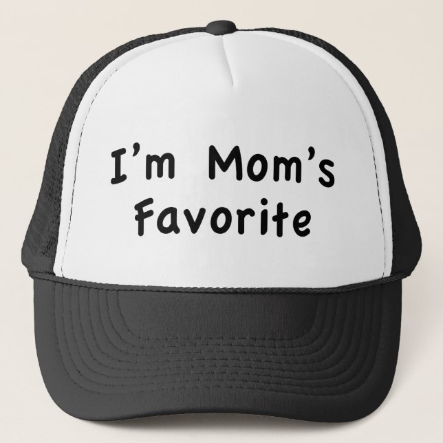 I'm Mom's Favorite Coffee Mug Trucker Hat (Front)