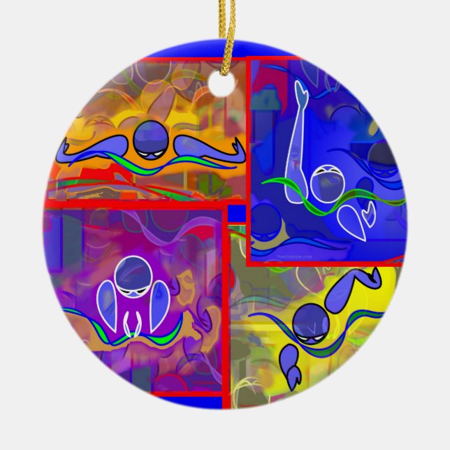 IM Morning Ceramic Ornament (Front)