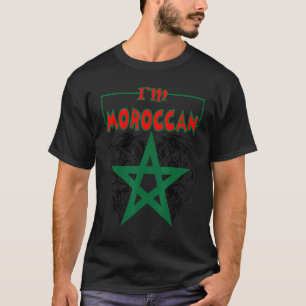 I'm Moroccan Morocco Flag Vintage Style Retro Moro T-Shirt