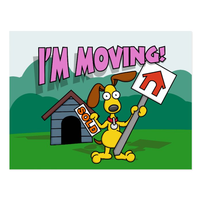 I'm Moving Postcard