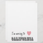 I'm Moving To California (Front/Back)