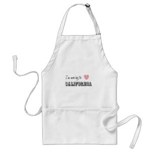 I'm Moving To California Adult Apron