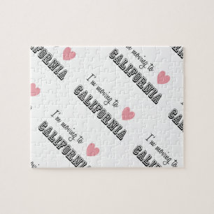 I'm Moving To California Diagonal Jigsaw Puzzle