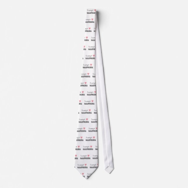 I'm Moving To California Neck Tie (Front)