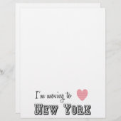 I'm Moving To New York (Front/Back)