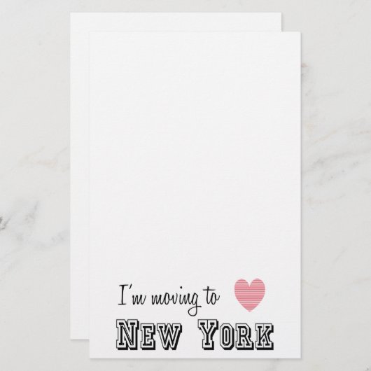 I'm Moving To New York (Front/Back)