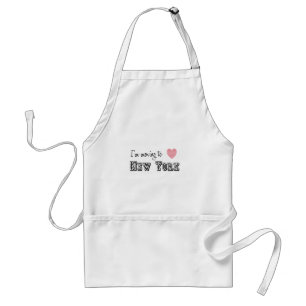 I'm Moving To New York Adult Apron