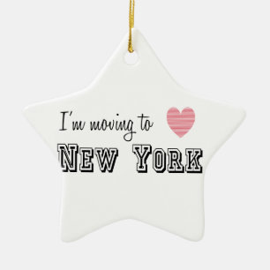 I'm Moving To New York Ceramic Ornament