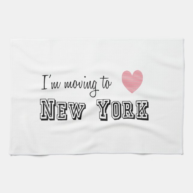 I'm Moving To New York Kitchen Towel (Horizontal)