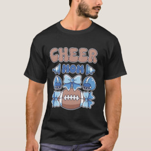 Im My Cheer Mom Era Football Coquette Bow Cheer Mo T-Shirt