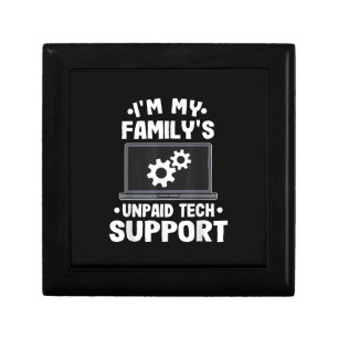 I'm My Family's Unpaid Tech Support Funny Computer Gift Box