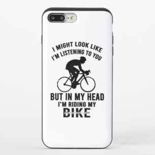 Im my head i'm riding my bike T-Shirt iPhone 8/7 Plus Slider Case
