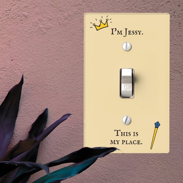 I'm [Name] This is my place Light Switch Cover (Creator Uploaded)