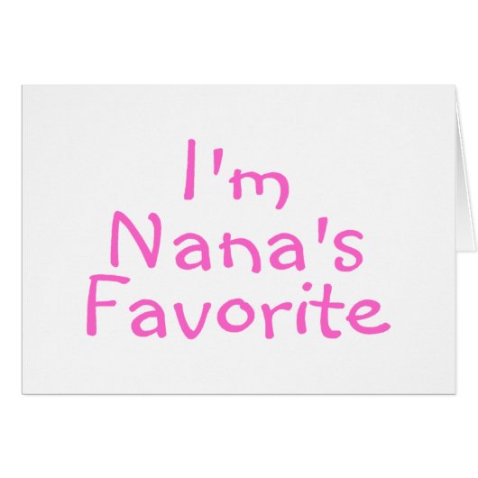 Im Nanas Favorite Cards (Front Horizontal)