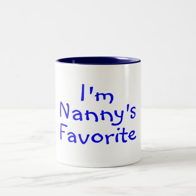 Im Nannys Favorite Blue Two-Tone Coffee Mug (Center)