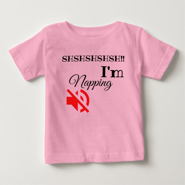 i'm napping original adorable cute baby T-Shirt (Front)