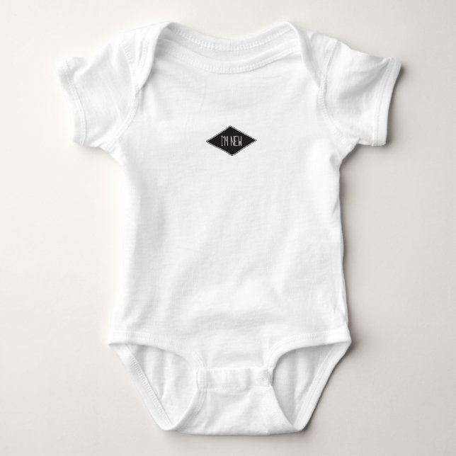 I'm new baby bodysuit (Front)